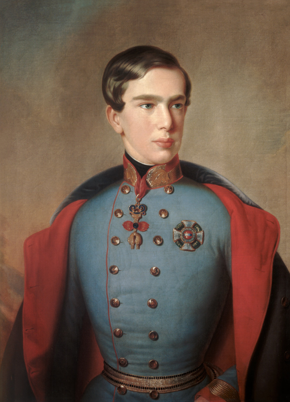 Portrait of Emperor Franz Joseph of Austria (1830-1916) aged 20 von C. Lemmermayer
