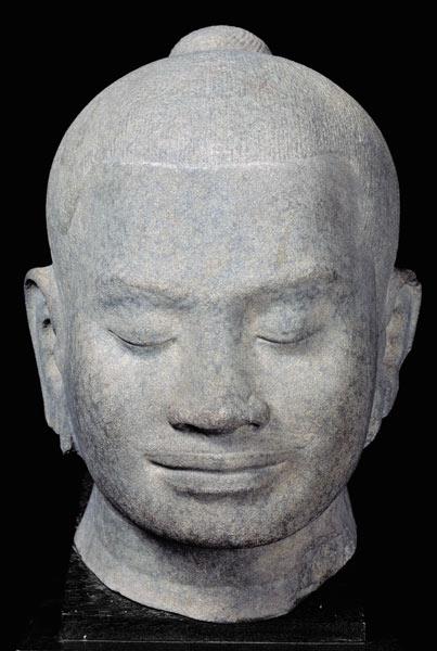 Head of King Jayavarman VII (1181-1218) Bayon Style, from Preah Khan 12th-13th