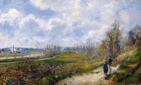 Der Weg bei Le Chou von Camille Pissarro