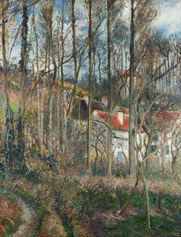 Die Côte des Boeufs an der Hermitage von Camille Pissarro