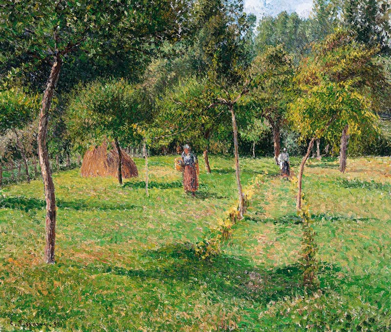 Obstgarten in Éragny von Camille Pissarro