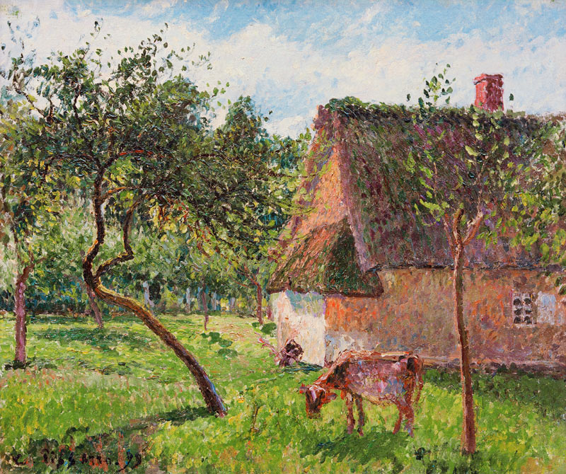 Obstgarten in Varengeville von Camille Pissarro