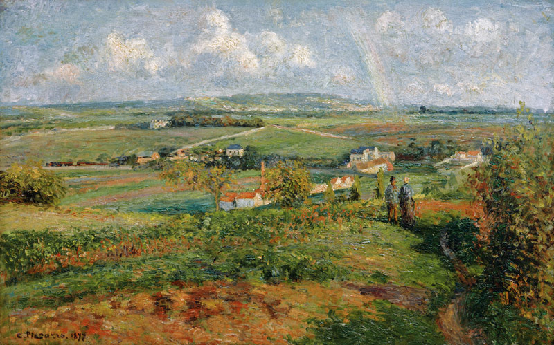 Rainbow, Pontoise / 1877 von Camille Pissarro