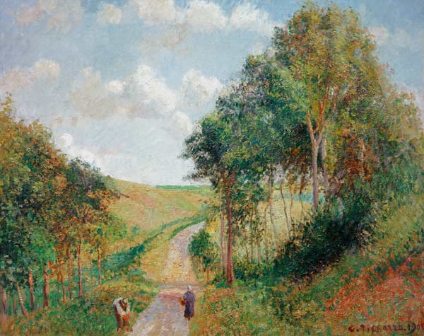 Pissarro / Landscape in Berneval / 1900 von Camille Pissarro
