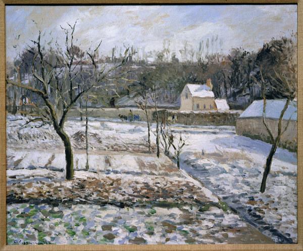 Camille Pissarro / L Hermitage, Pontoise von Camille Pissarro