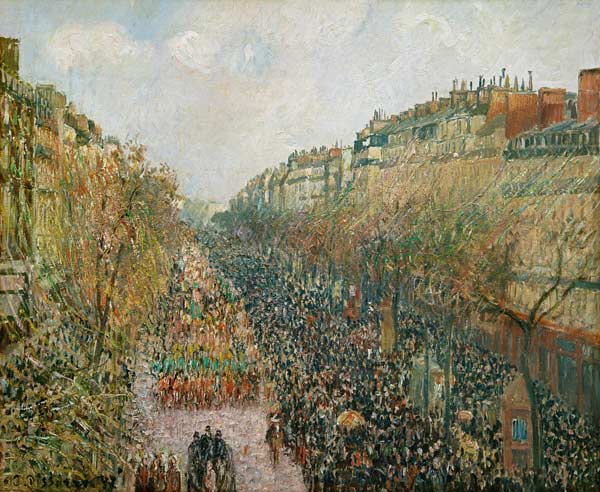 Boulevard Montmartre, Faschingsdienstag am Nachmittag von Camille Pissarro