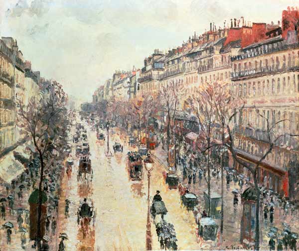 The Boulevard Montmartre von Camille Pissarro