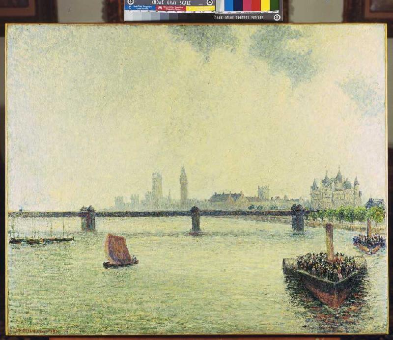 Die Charing-Cross-Brücke in London von Camille Pissarro
