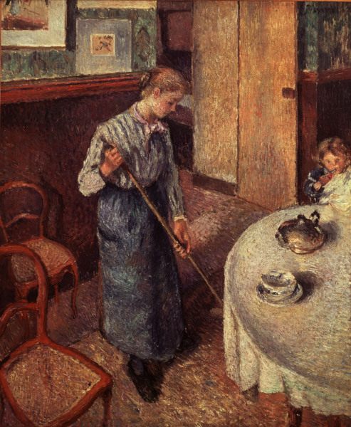C.Pissarro / The Maid / 1882 von Camille Pissarro