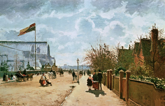 The Crystal Palace, London von Camille Pissarro