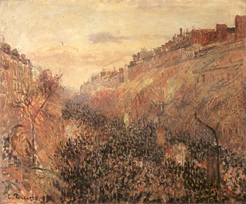 Fastnachtsdienstag, Sonnenuntergang, Boulevard Montmartre von Camille Pissarro