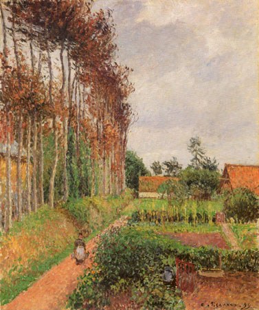 Das Gehöft der Auberge Ango, Varengeville von Camille Pissarro