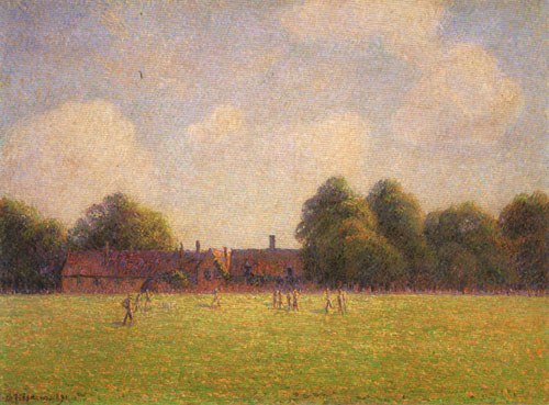 Hampton Court Green, London von Camille Pissarro