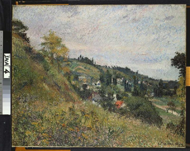 Hügelige Landschaft bei Auvers von Camille Pissarro