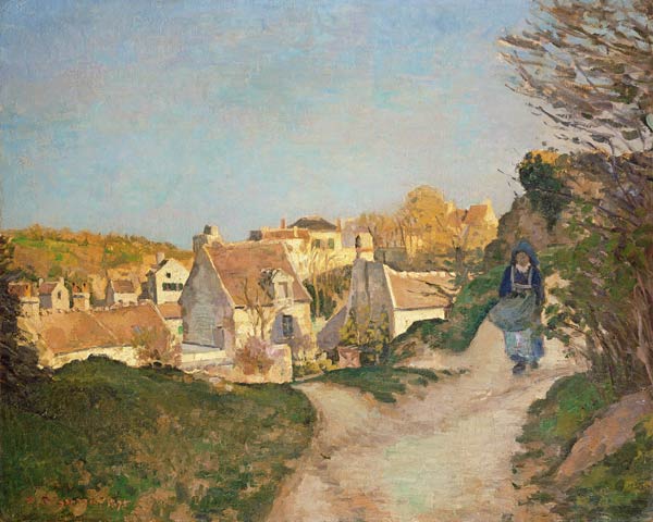 Die Hügel von Jallais, Pontoise von Camille Pissarro