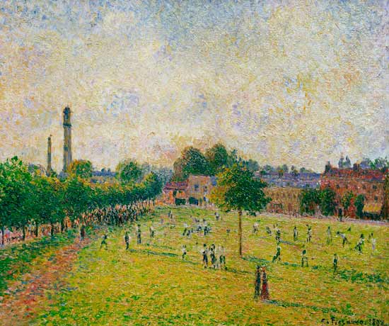 Kew Green, London von Camille Pissarro