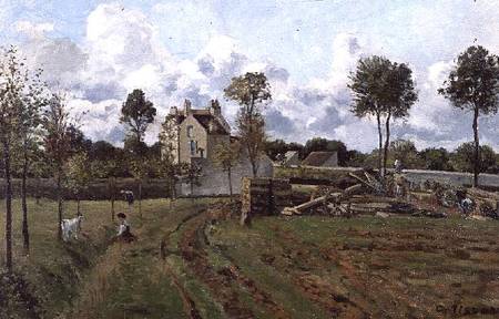 Landscape, Louveciennes von Camille Pissarro