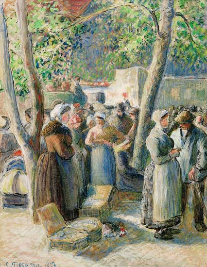 Der Markt in Gisors von Camille Pissarro