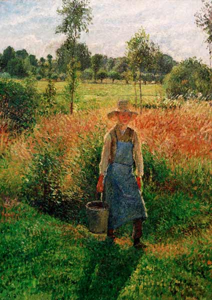 Der Gärtner, Nachmittagssonne, Eragny von Camille Pissarro