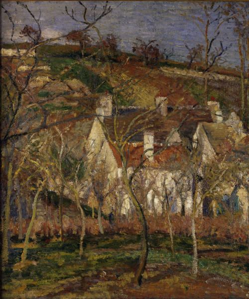 Pissarro/ Les toits rouges../ 1877 /Det. von Camille Pissarro
