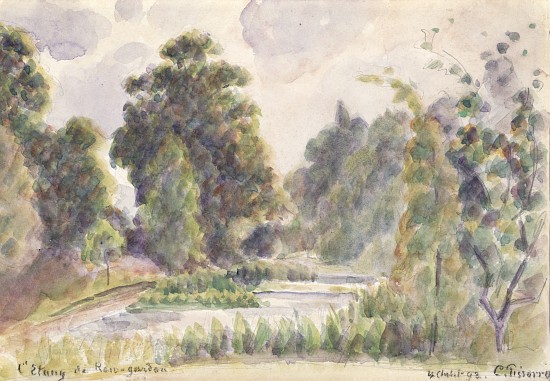 Pond at Kew Gardens von Camille Pissarro