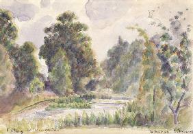 Pond at Kew Gardens 1892