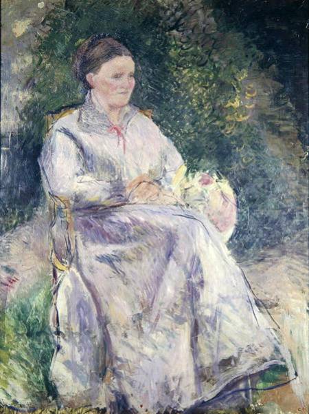 Portrait of Julie Velay, Wife of the Artist von Camille Pissarro