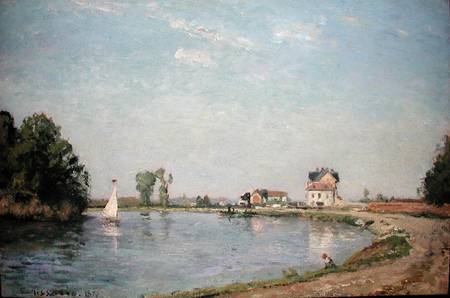 At the River's Edge von Camille Pissarro