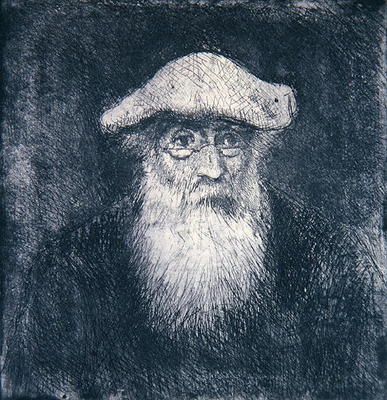 Self Portrait (engraving) von Camille Pissarro