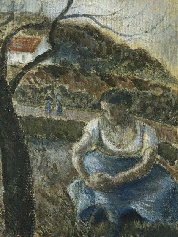 Sitzende Bäuerin (Paysanne Assise) von Camille Pissarro