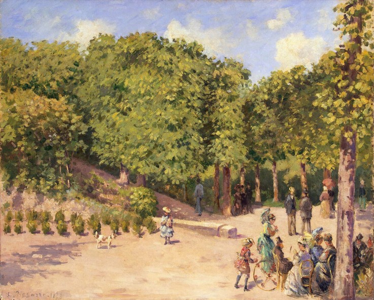 Stadtpark in Pontoise von Camille Pissarro