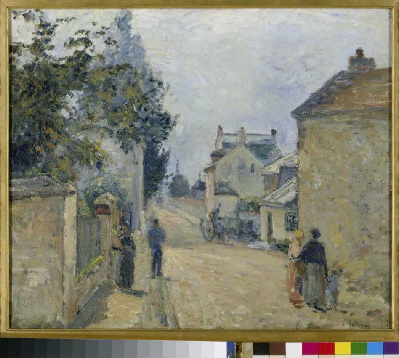 Strasse in der Eremitage, Pontoise von Camille Pissarro