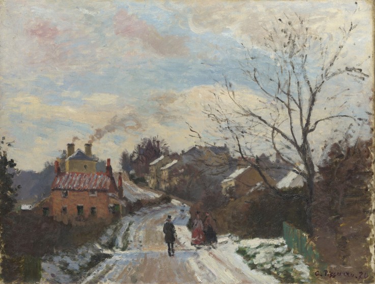 Straße in Upper Norwood von Camille Pissarro