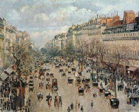 Der Boulevard Montmartre in Paris. 1893