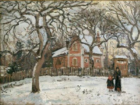 C.Pissarro, Kastanienaeume in Louvecienn.