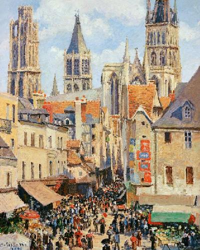 Die Rue de l´Epicerie in Rouen 1898