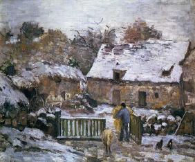 A Farm at Montfoucault : Effect of Snow 1876