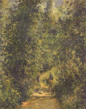 Weg unter Bäumen 1877