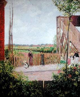 The Footbridge, Bath Road, Bedford Park 1897