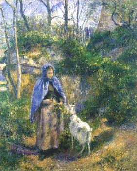 Frau mit einer Ziege 1881