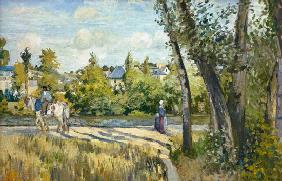Landschaft, helles Sonnenlicht, Pontoise 1874