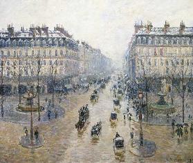 L'Avenue de l'Opéra. Schnee. Morgen 1898