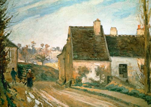 The Tumbledown Cottage near Osny von Camille Pissarro