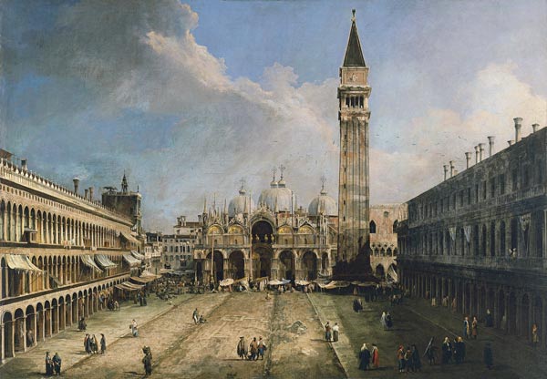 Der Markusplatz in Venedig von Giovanni Antonio Canal (Canaletto)