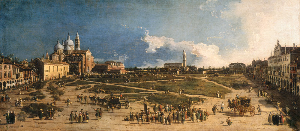 Prà della Valle in Padua von Giovanni Antonio Canal (Canaletto)