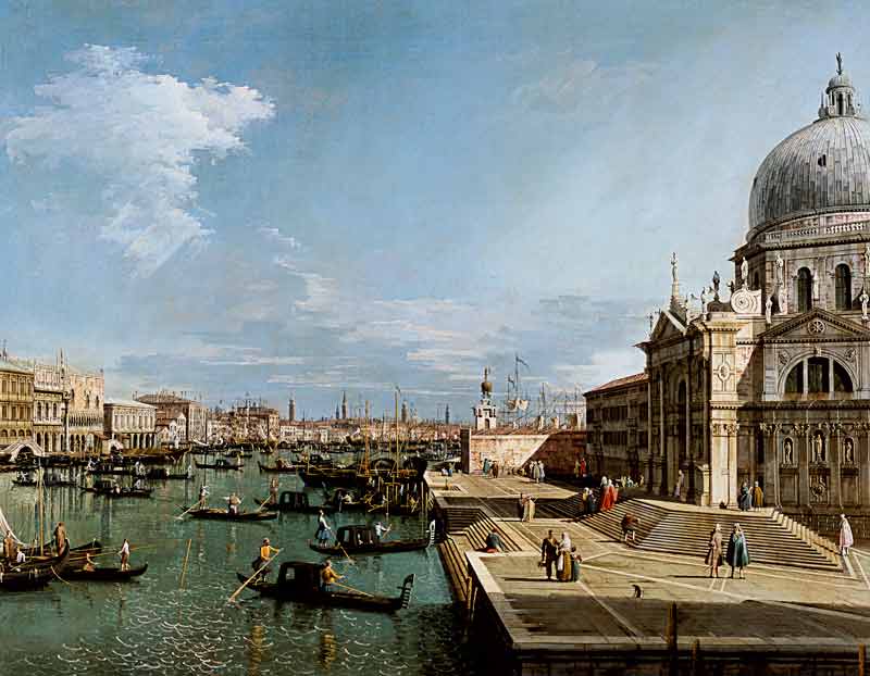 Venedig, Santa Maria della Salute von Giovanni Antonio Canal (Canaletto)