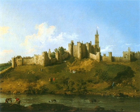 Alnwick Castle von Giovanni Antonio Canal (Canaletto)