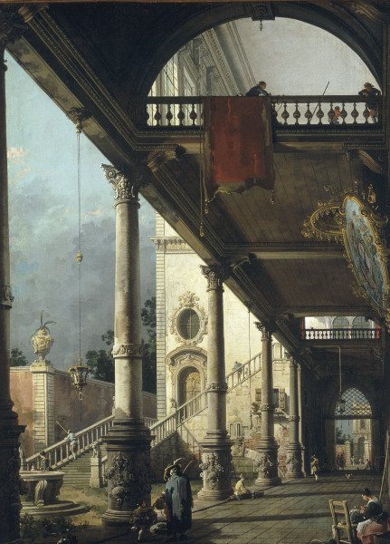 Canaletto / Capricio / Paint./ 1765 von Giovanni Antonio Canal (Canaletto)