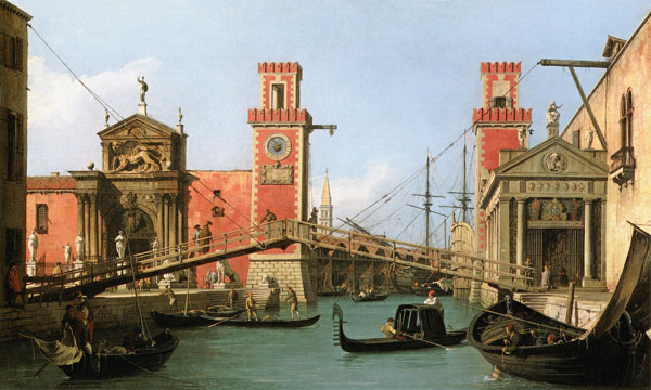 Der Arsenaleingang von Giovanni Antonio Canal (Canaletto)