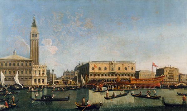 Venice / Doge s Palace von Giovanni Antonio Canal (Canaletto)